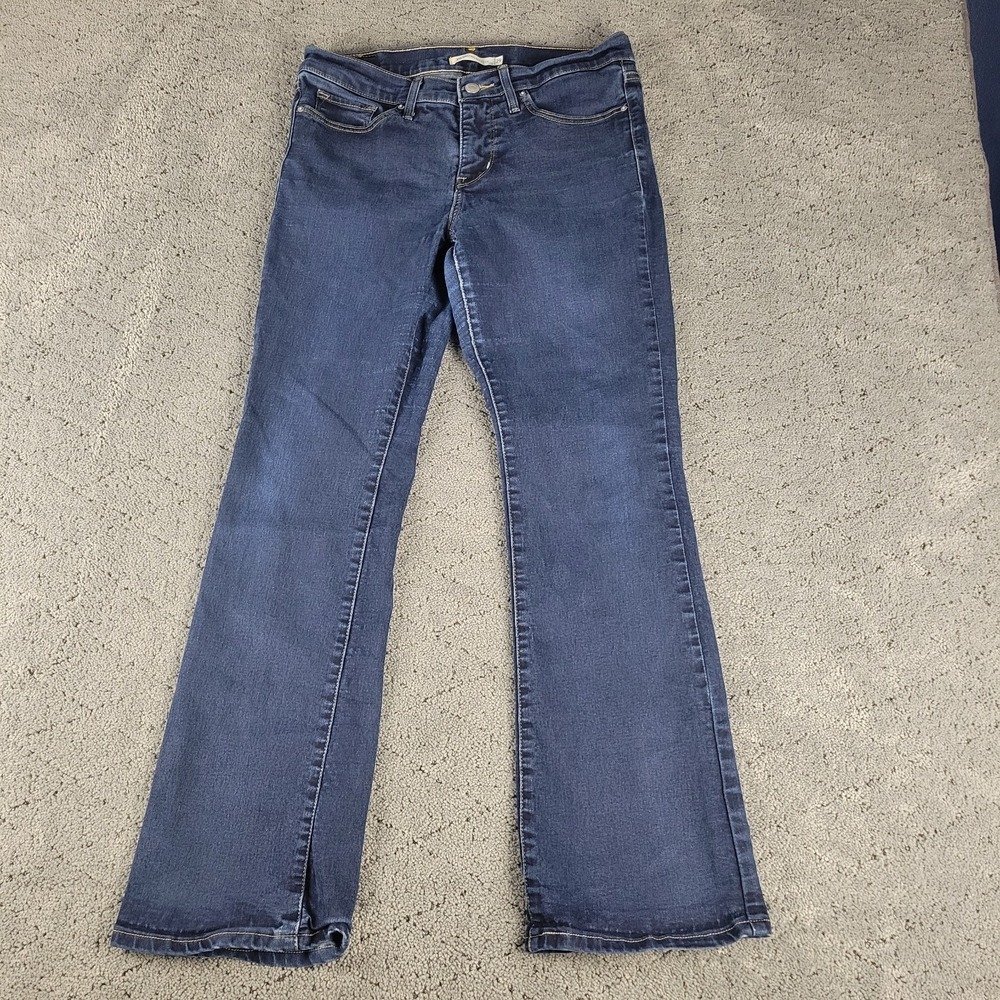 Levis Jeans Womens 29 Blue 315‎ Shaping Bootcut Dark Wash Mid Rise Stretch Denim